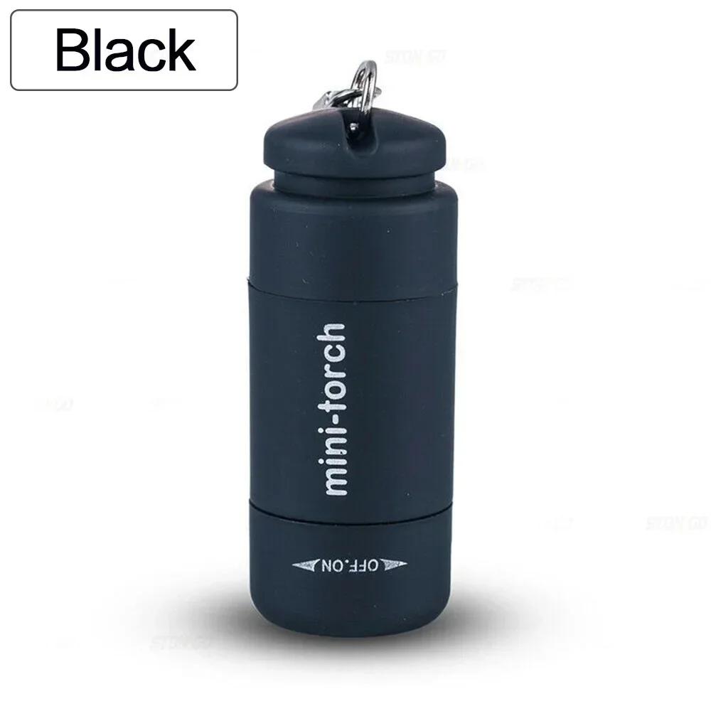 Pocket Keychain Flashlight Waterproof Outdoor Hiking Camping Mini FlashlightUSB Rechargeable LED Multifunctional Strong Light