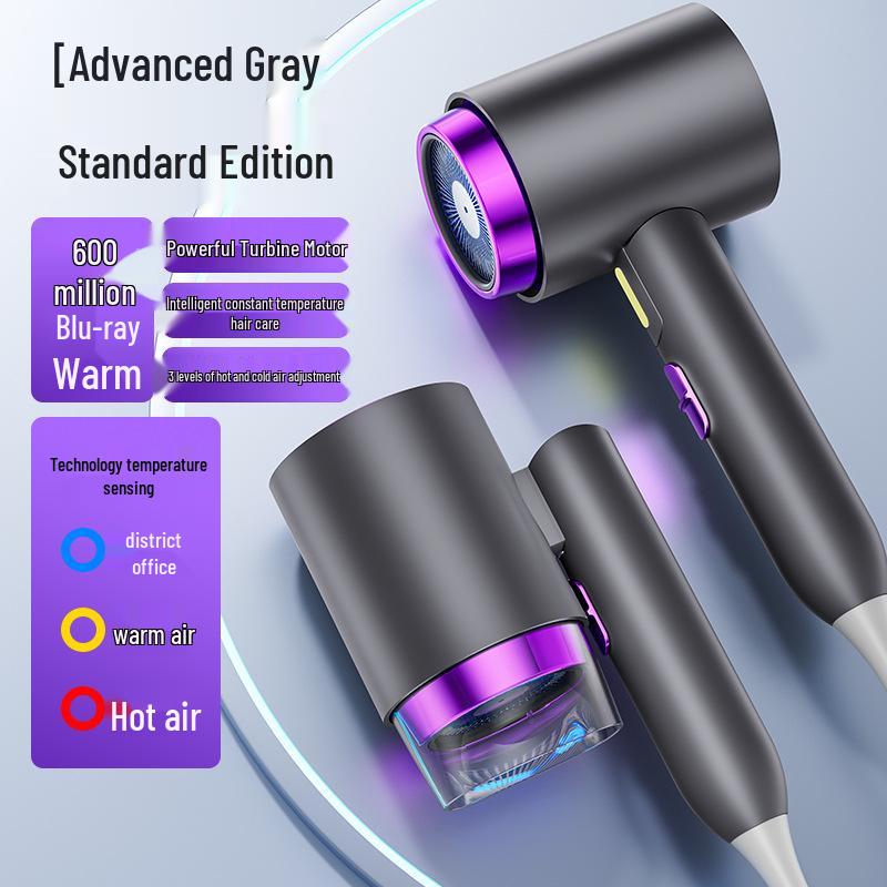Quiet, Foldable, Quick-Dry Hair Dryer with Negative Ions for Home & Travel