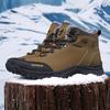 39-46 Men Winter Snow Boots For Waterproof Leather Sneakers Super Warm Men's Boots Outdoor Male Hiking Boots Work Shoes Size 39-48