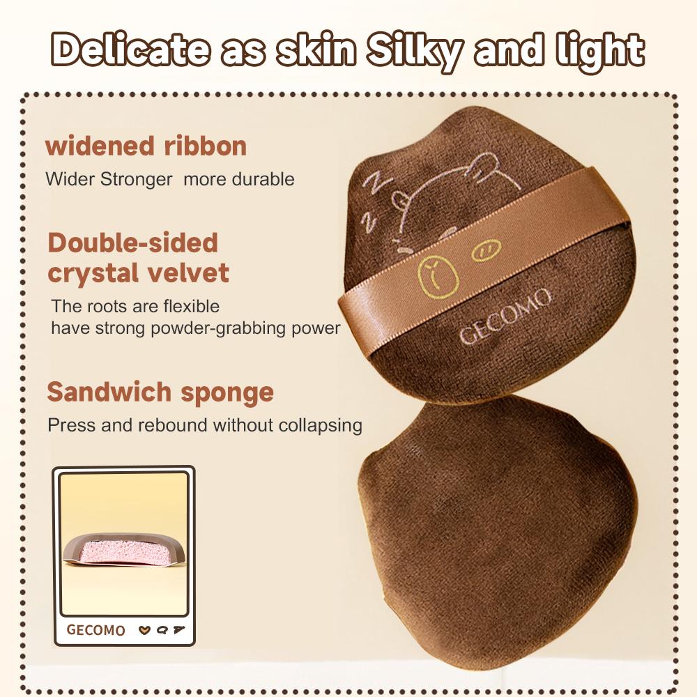 Puf Nou GECOMO Kapi Bara Puf de Pudră Modelare Drăguță Moale Umed și Uscat Pufuri pentru Pudră Liberă Pudră Cushion
