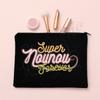I Love My Nanny French Print Makeup Bag Travel Toiletries Organizer Pouch Women Cosmetic Case Zipper Bags Thanks Gift for Nounou