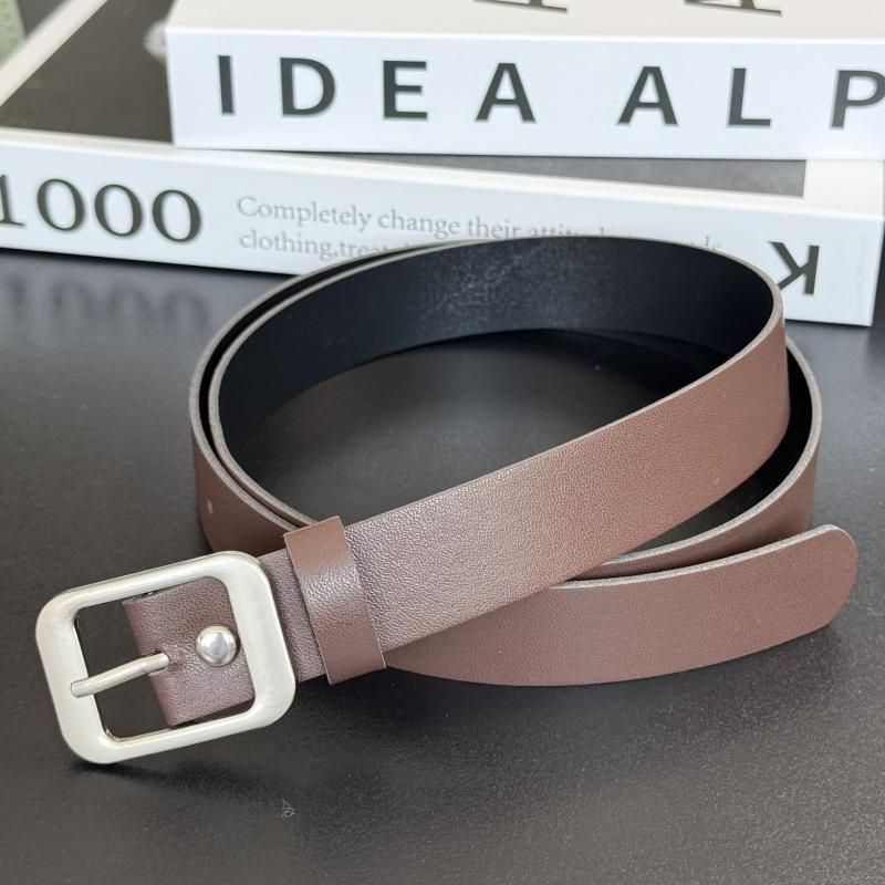 

Мода ПУ Кожа 102 см Длина 2,4 см Ширина Серебряная Квадратная Металлическая Пряжка Женские Ремни Под Платье И Джинсы Женский Пояс coffee