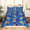 Funny Pattern Pineapple Bedding Set Decor Quilted 3 Piece Cover Set With 2 Pillow Shams, Twin Full Queen King Size Room Decor