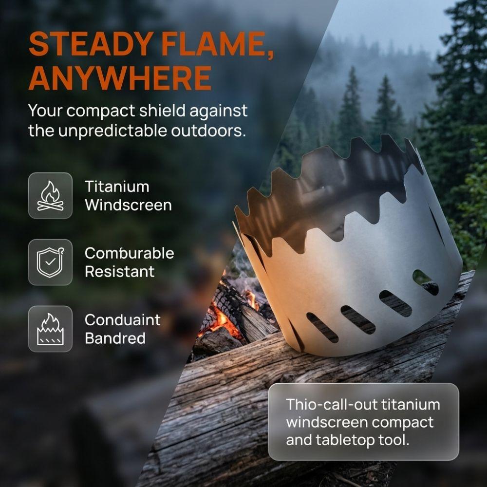 Silver Camping Stove Rack Ultralight Outdoor Stove Stand Durable Wind-Proof Plate