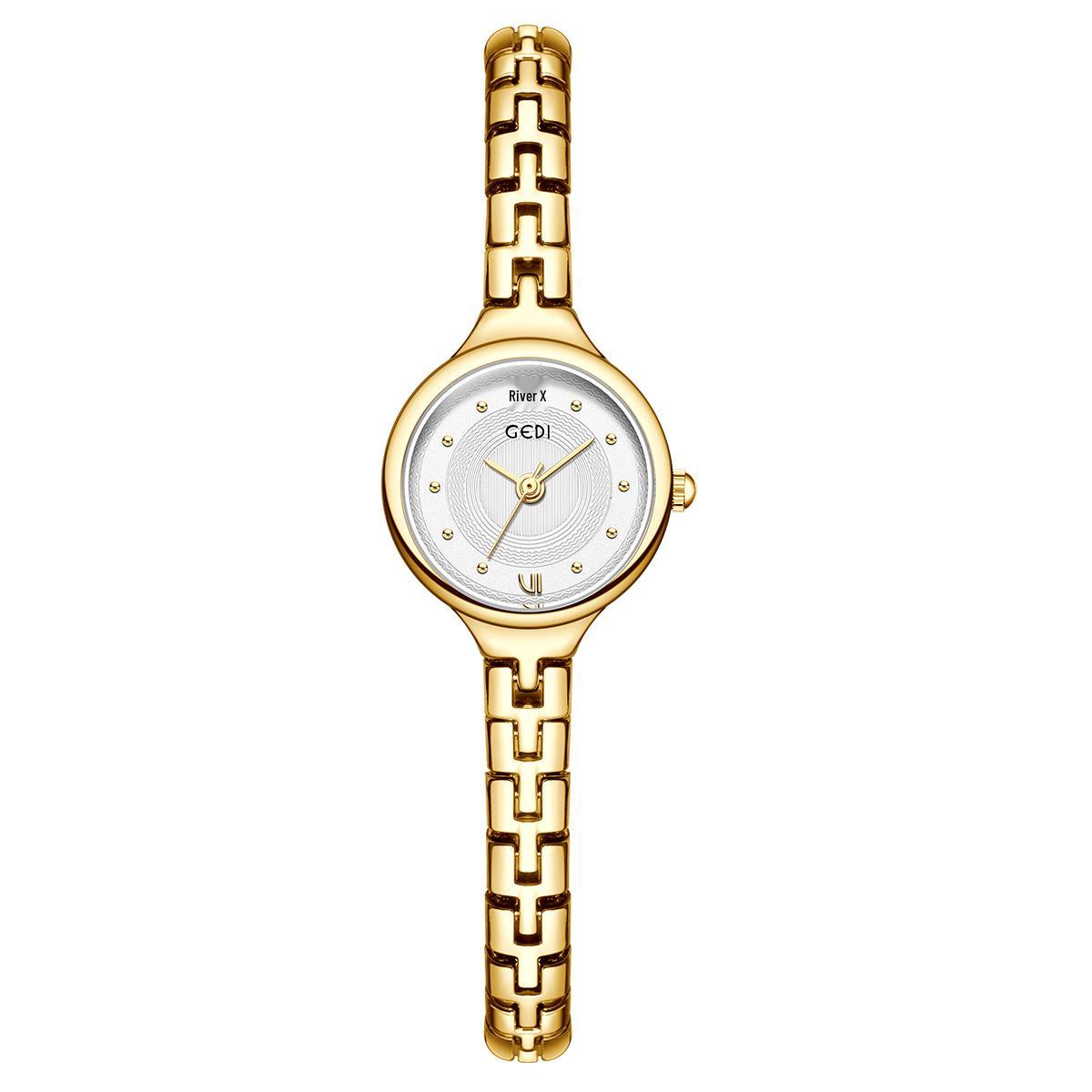 

Gedi Винтажные Роскошные Универсальные Студенческие Кварцевые Часы-Браслет