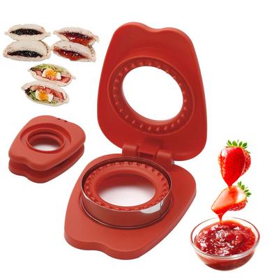 Smörgåsskärare och förseglare Portabel Smörgåsmaskin Fickbrödsform Bento-låda Verktyg för Barns Lunch