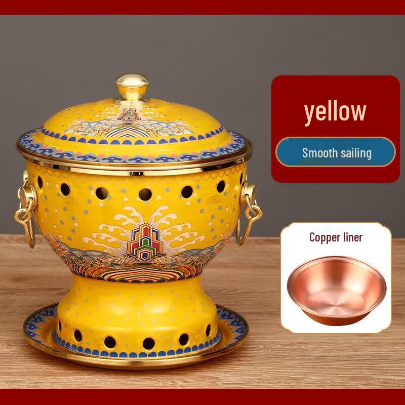 Pure Copper Enamel Personal Hot Pot