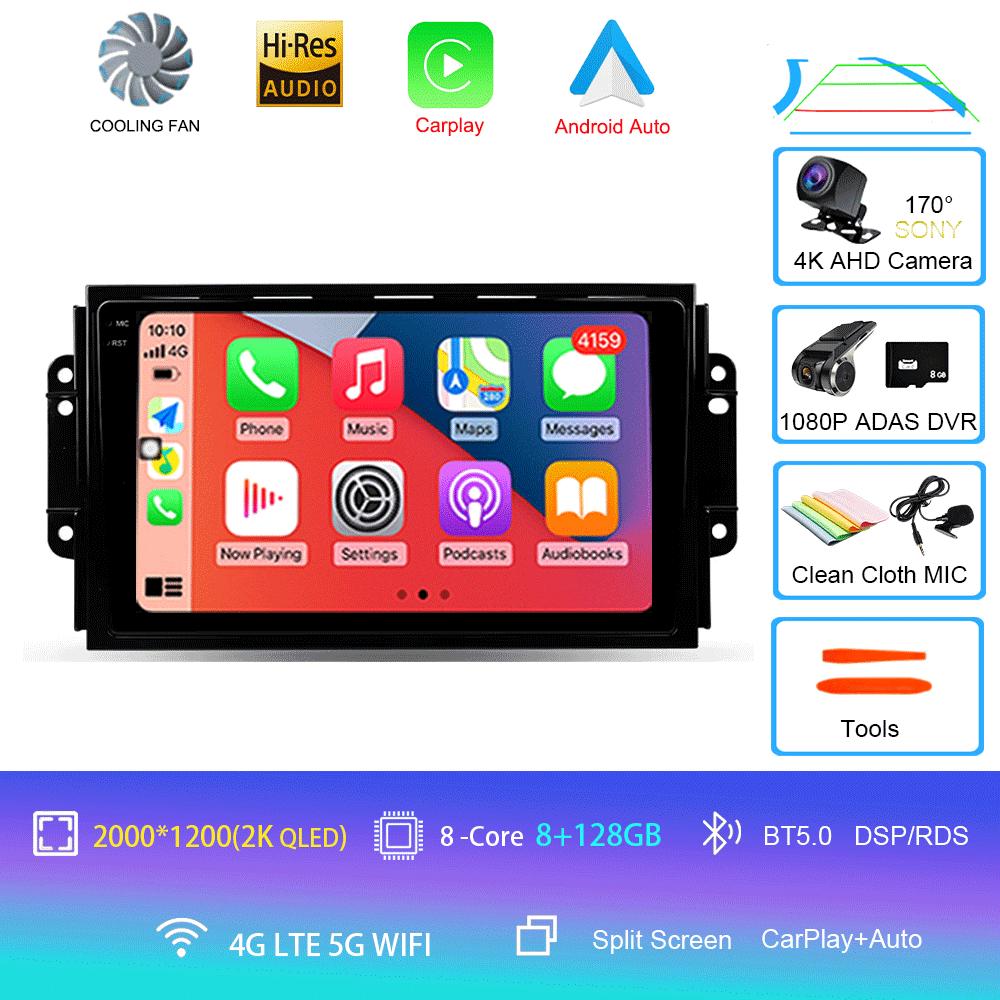 Car Radio 4G DSP Android 14 For Chery Tiggo 3 3X Tiggo 2 Multimedia Video Player Carplay GPS Navigation Stereo Autoradio DVD