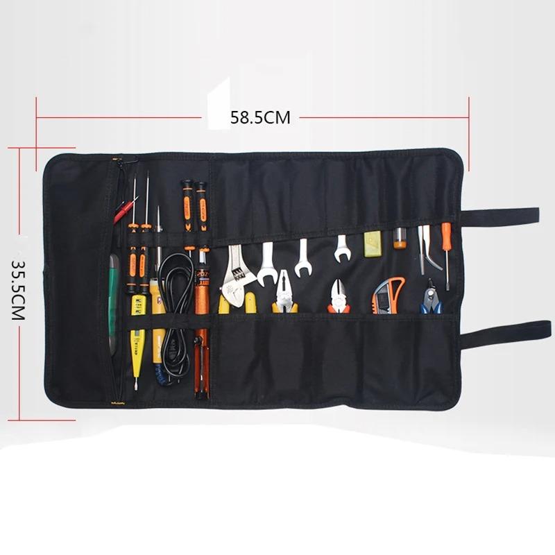 Nuova Borsa Pieghevole Multifunzione in Tessuto Oxford per Chiavi a Croce Organizzatore Portatile Custodia Porta Attrezzi Tascabile