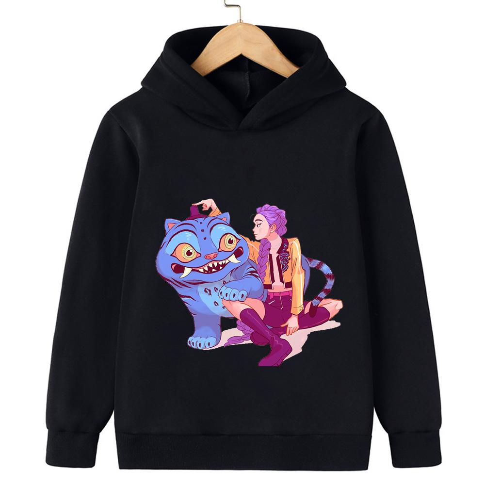 Kpop Witch Hunt Boys, Girls, Children, Middle-aged and Young Adults, Spring and Autumn Hoodies, Thin Sweatshirts