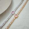 Waterproof Chic Charm Bangle Fashion Hand Chain Non-fading Cuban Bracelet  Hand Accessory