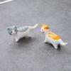 1-3pcs Cute Cat Pillow Chopsticks Holder Japanese Ceramic Chopstick Ceramic Home Decoration Spoon Holder Tableware Food Sushi