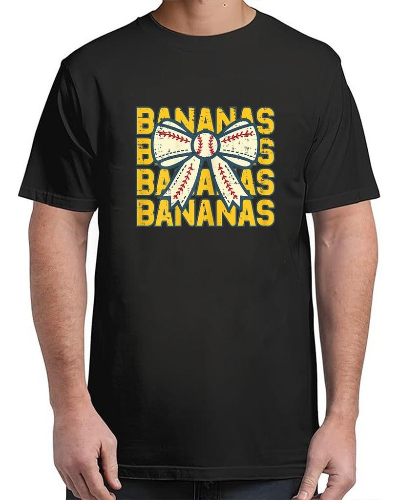 Banana Bow Ribbon Fruit Women T-Shirt for Men & Women S–4XL