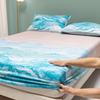 Sábanas 100% Seda Lyocell Sábana Bajera Refrigerante para Verano Cubierta para Colchón Tamaño Individual/Queen/King (funda de almohada necesita orden)