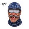 Funny Face Ski Mask Realistic Balaclava Mask, Old Man Woman Print Neck Gaiter, Snowboard Shield Windproof Full Coverage for Winter Sports Snowboarding
