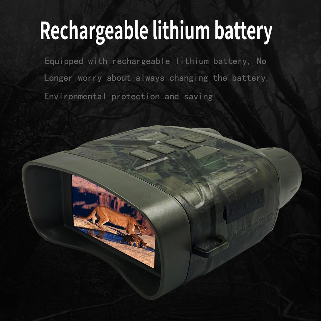 Jumelles De Vision Nocturne 4K HD N009 - Double Usage Jour/nuit, Portée 800m, Infrarouge 850nm - Pour Observation, Chasse, Camping, Aventure