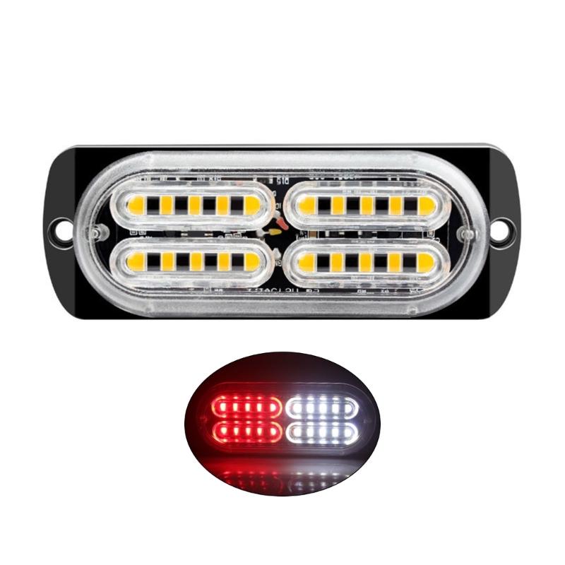 

12V 24V Led Side Marker Warning Lights Trailer Trucks Caravans Side Clearance Marker Light Led Lorry Amber Lamp білий/червоний