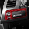 Luxury Red Carbon Fiber Car Headlight Button Frame Cover For Corvette C7 14-19