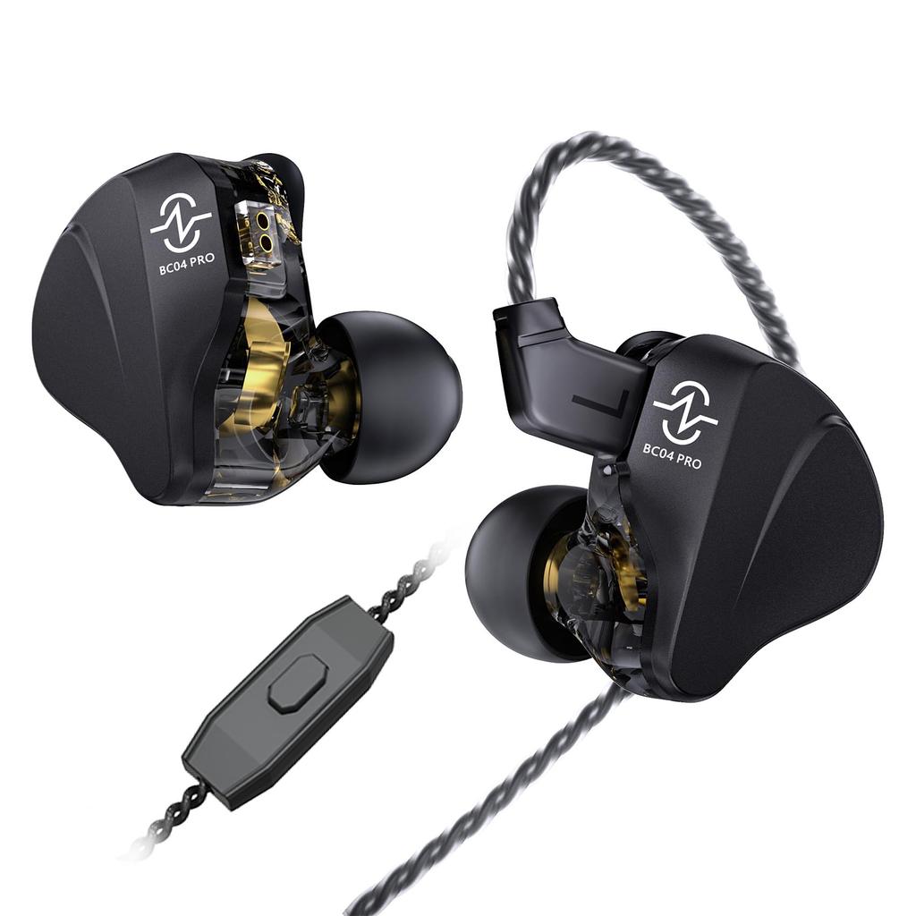 [CCZ BC04Pro] Wired In-Ear Earphones, In-Ear Monitors, Gaming, 1DD+1BA, Ultra-Bass, Zinc Alloy Cover, Chinese-Style Earphones, HIFI Sound Quality,