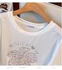 Women's Plus Size Short-Sleeve Loose Mid-Length Slimming Round Neck T-Shirt (Sizes 200-350) Model 6506