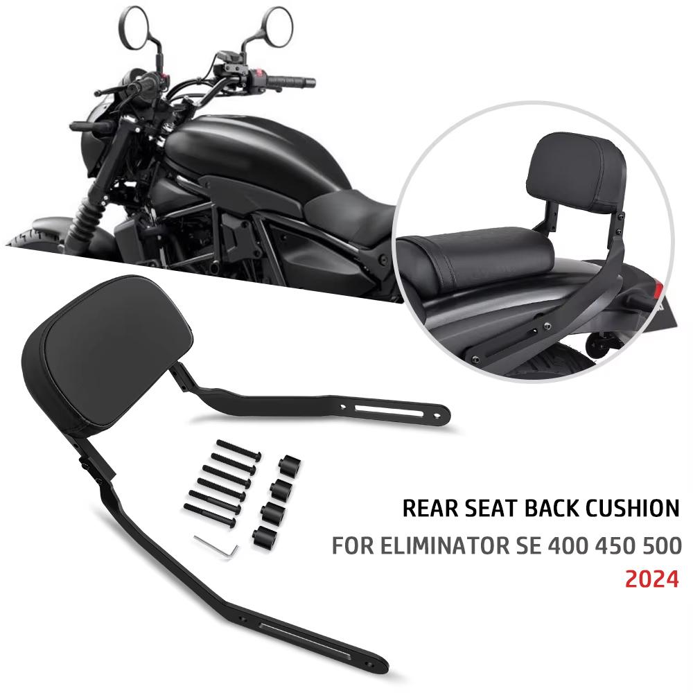 Motorcycle Accessories eliminator se 400 500 450Rear Passenger Backrest Cushion ELIMINATOR SE 400 450 500 2024 Rear Backrest Kit