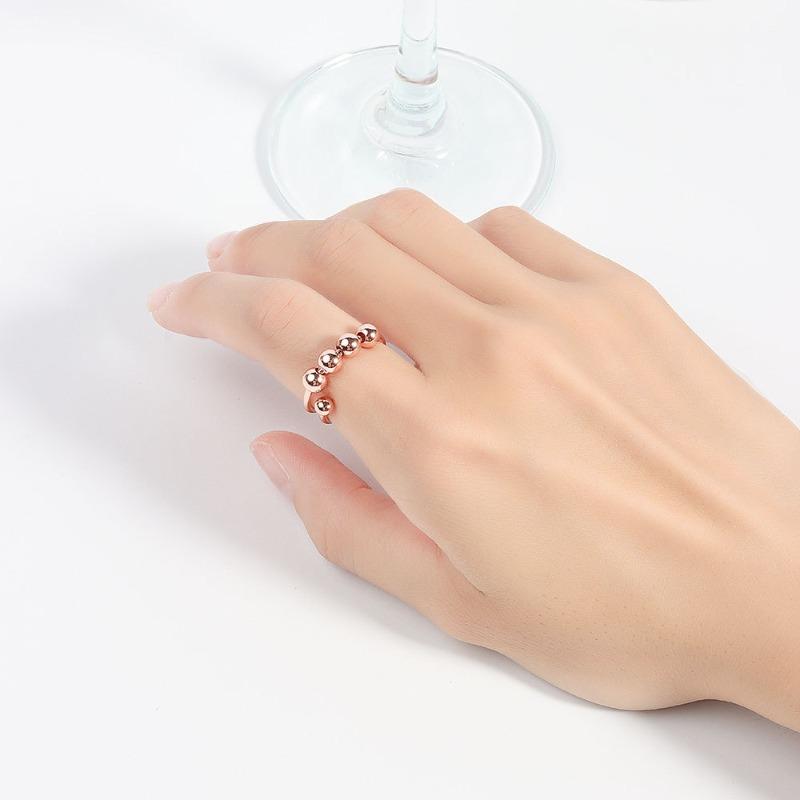 Angstring - kreatives Stressabbau-Accessoire, Ring mit Perlen-Spinner für Frauen