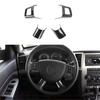 Carbon Fiber Steering Wheel Decor Cover Trim for Jeep Grand Cherokee 2006-2010