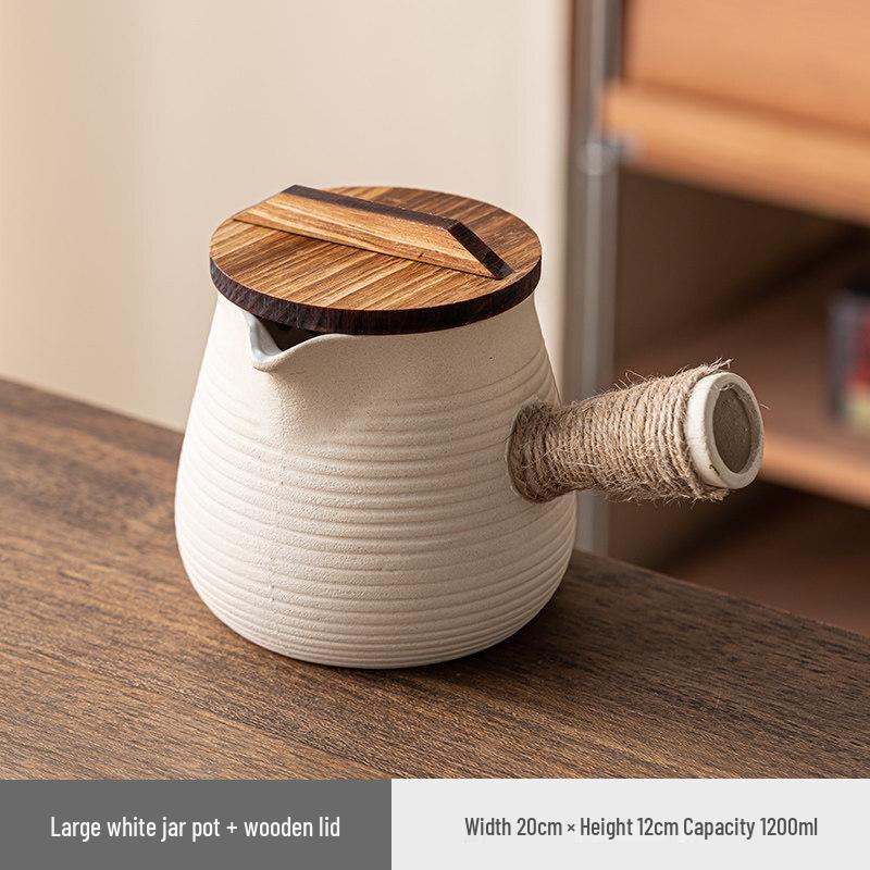 Traditional Style Metal Milk Roasting & Tea Brewing Pot