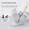 Women's Non-slip Five-toe Mid-calf Yoga & Pilates Compression Socks
