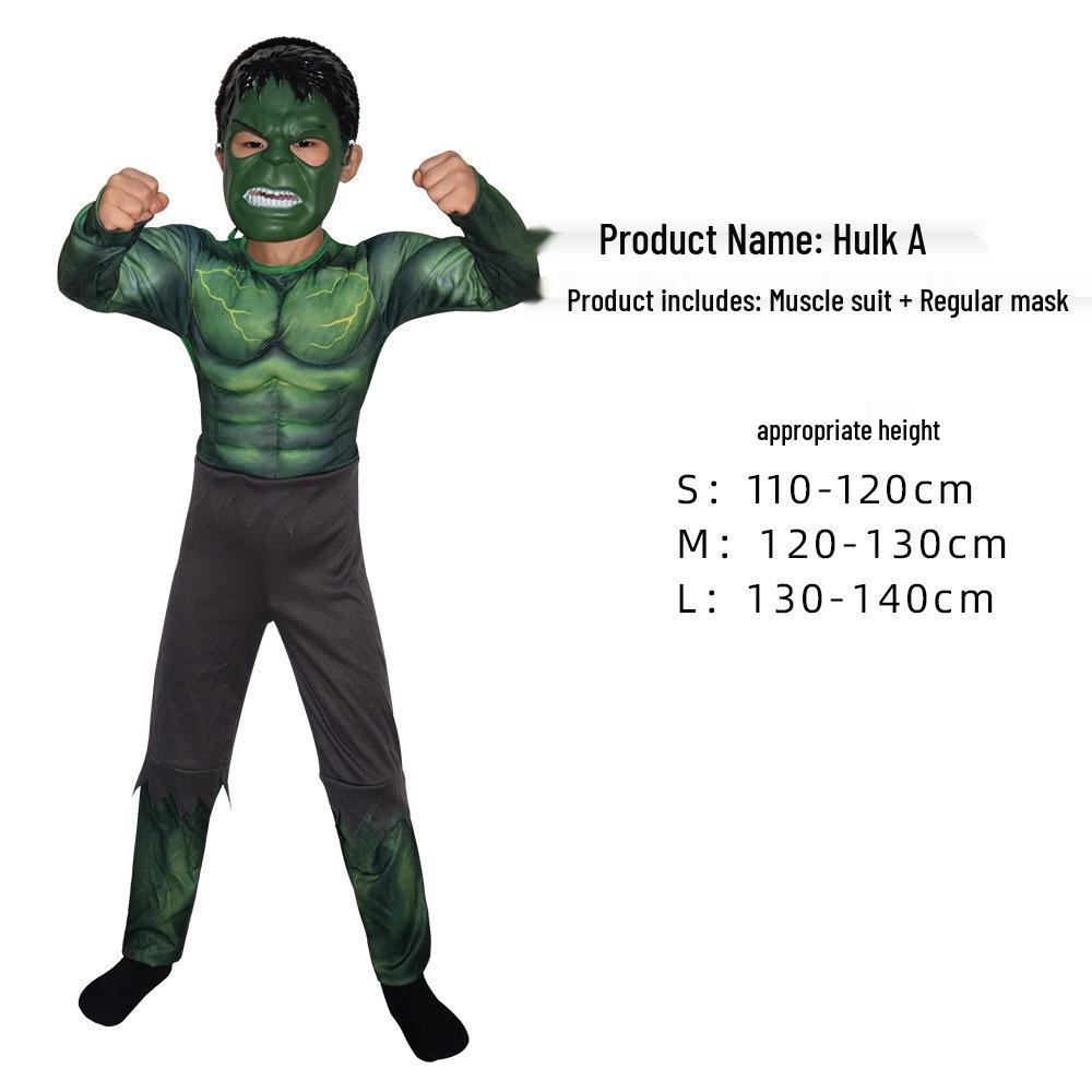 Avengers Wolverine Thor Deadpool Captain America Kids Superhero Muscle Suit Costume