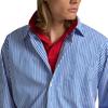Polo Ralph Lauren FW24 Striped Single-Breasted Loose Long Sleeve Shirt Men shirts Blue MNPOWOV16823656-400