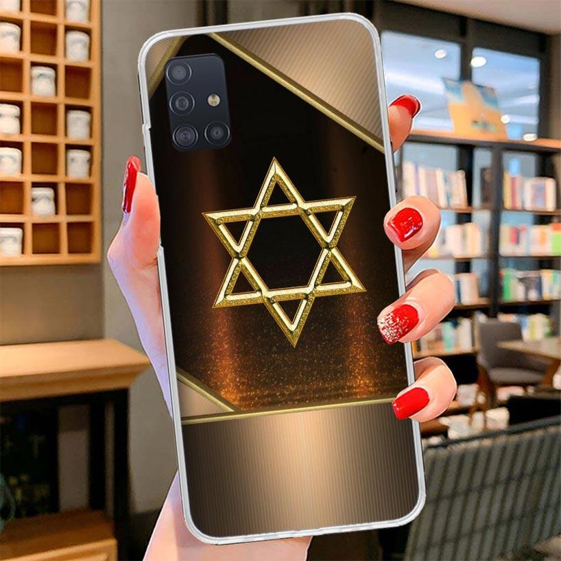 David Jewish Star Symbol Cover Phone Case For Samsung Galaxy A12 A22 A32 A52 A72 A02S Phone Case Note 20 Ultra 10 S10 Plus A51 A
