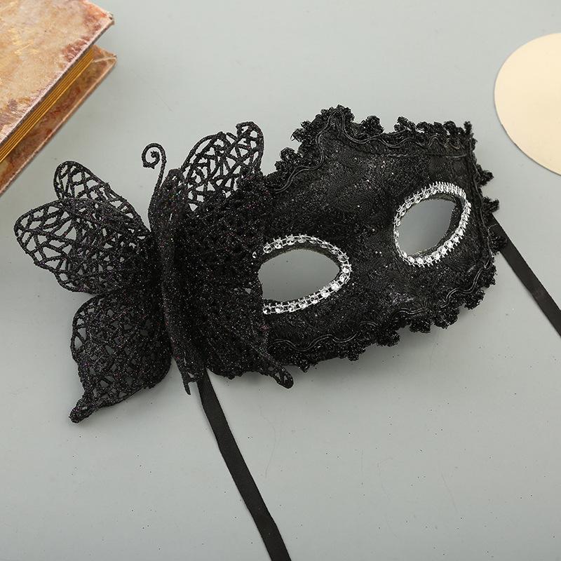 Meier New butterfly lace mask - tie-up head mask - party half-face mask