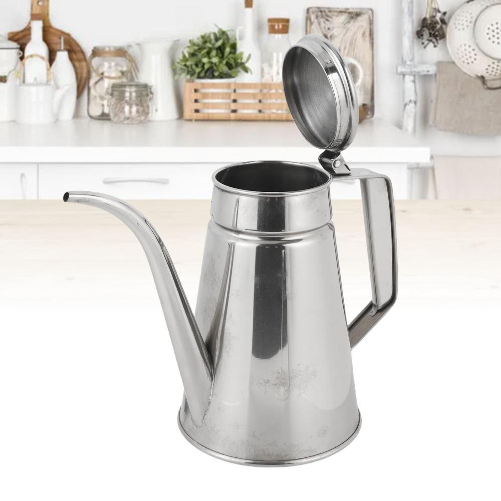 304 Stainless Steel Oil Dispenser Bottle 1L/1.2L Olive Oil Dispenser  Oil Storage
