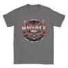 Hipster Maverick Skull Rider TShirts for Unisex Crewneck  Cotton T Shirts  Short Sleeve Tee Shirt Classic Tops