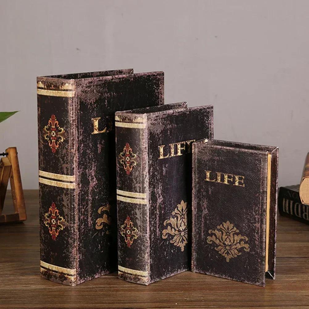 Retro Fake Book Simulation Prop Books Cafe Table Hotel Props Cabinet Bookshelf Decorative Exquisite Vintage Cabinet Ornaments
