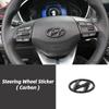 ABS Emblem for Hyundai Elantra Accent I20 I30 Sonata Mistra Lafesta Veloster Tucson Car Steering Wheel Cover Decals Logo Sticker b1