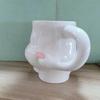 1pc Ceramic Cup,330ml/30oz Cup, Hand Squeeze Belly Coffee Mug, Body Art Coffee Cup, Creative Birthday Gift