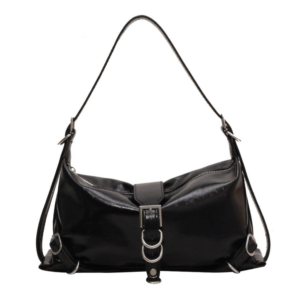 

High Quality Women s Bags Autumn New Fashi Simplicity High-capacity Advanced Sense Shoulder Bag Solid Versatile Handbag чёрный
