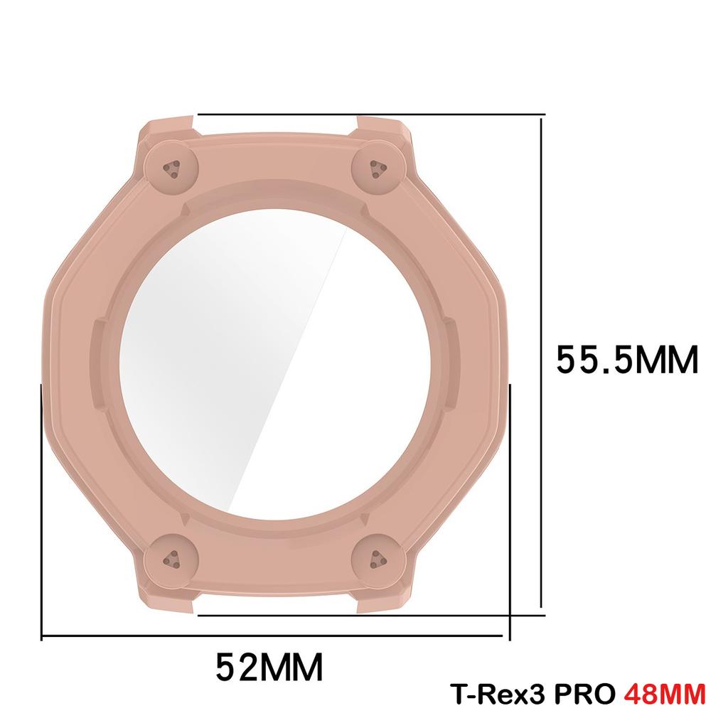 Tempered Glass Case For Amazfit T REX 3Pro 44mm Screen Protector Hard PC Bumper Protective Cover for T-REX3Rro 48mm Accessories