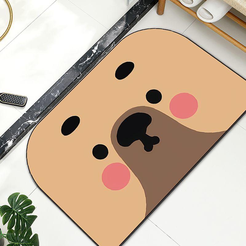 

Мультяшный милый коврик для пола из диатомовой грязи, ванная комната, впитывающий коврик, туалетная дверь, нескользящий, для прихожей, грязеотталкивающий коврик для ног 40X60cm 15.7X23.6in