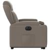 Electric Recliner Chair with Rising Function Taupe Fabric