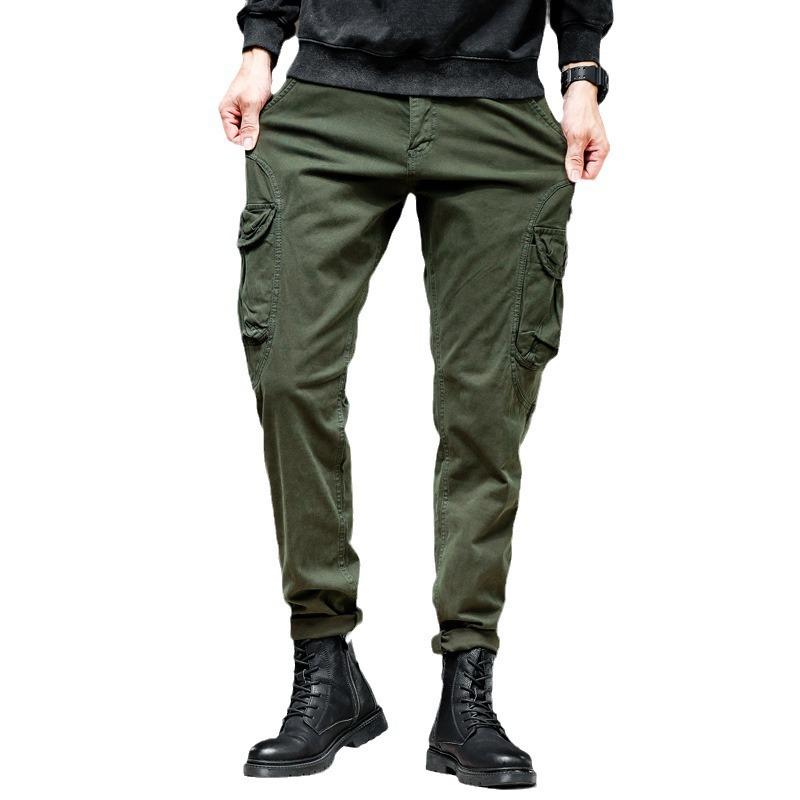 High-end Overalls Men's Autumn and Winter Trendy Brand Loose Straight Casual Long Pants with Martin Boots Mountain Outdoor