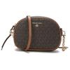 Michael Kors Jet Set Presbyopia Printed Fashion Commuting Artificial Leather Shoulder Crossbody Bag Women's Brown Small