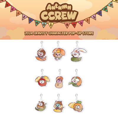 2024 CRAVITY Character Autumn CCREW POP-UP Store Acrylic Mini Charm Set