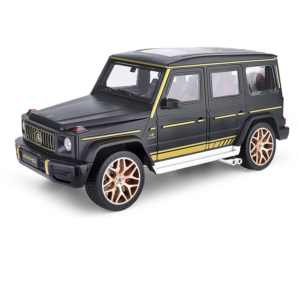 1:18 G63 Night Edition Models Cars Toys Metal Diecast 6 Doors Opened Off-road Vehicle with Light Sound SUV Perfect Gift for Boys