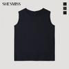 [shs Miss] Round Neck Sleeveless Blouse Swwblp22020