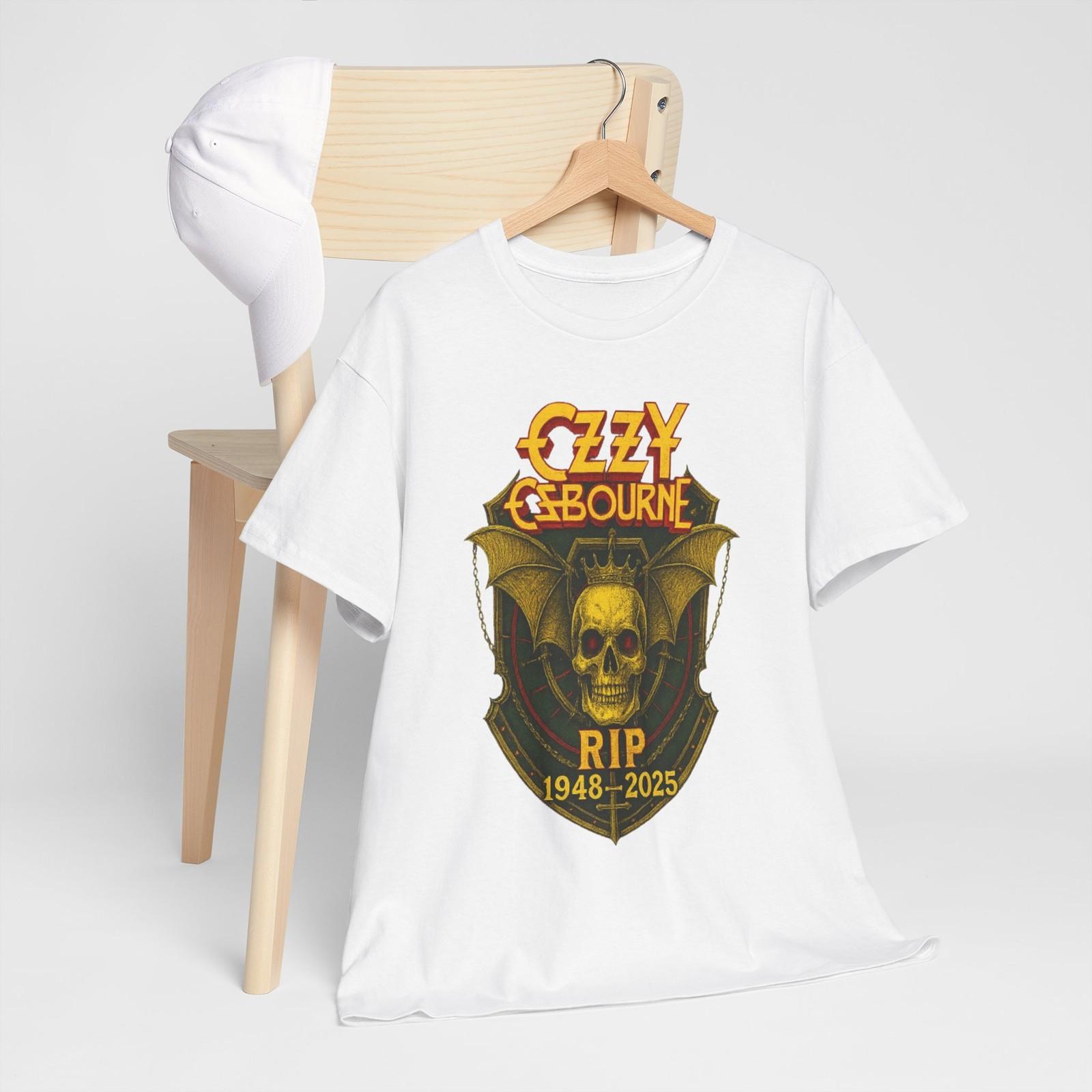 

Ozzy Osbourne RIP Memorial Graphic T Shirts 19482025 Skull Bat Wings Tribute Rock Man Cototn Shirt Thank You for Your Memories S