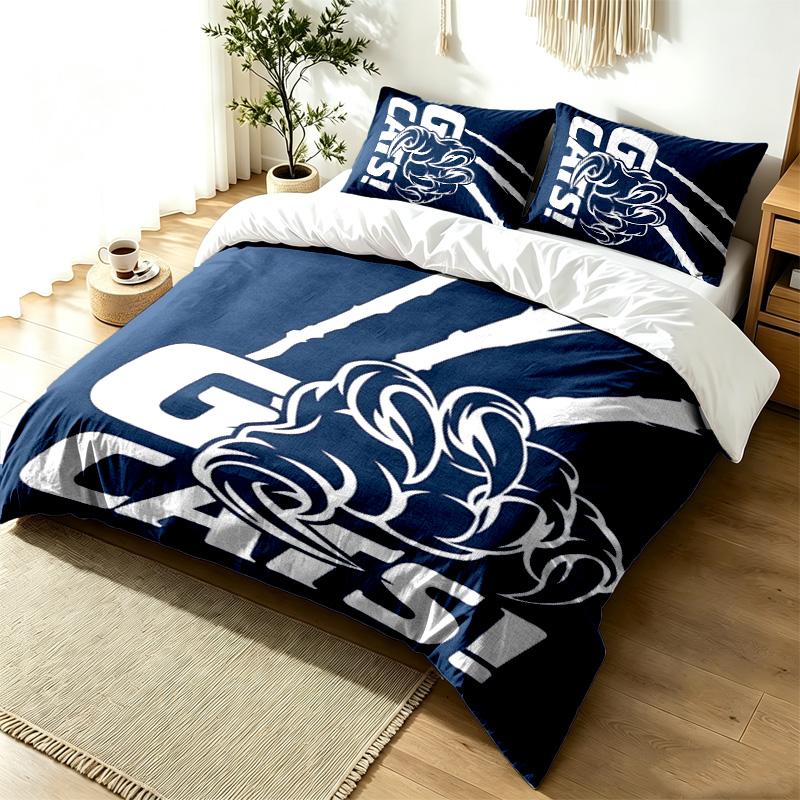 Geelong Cat 3pc Duvet Cover Set Simple Modern Bedding Set Wrinkle Resistant Soft Fabric All Season Use a perfect gift
