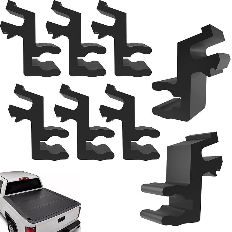 4 Stück Verbessertes Stützstangen-Clip-Set Passend für Undercover Tonneau Stützstange, Ladeflächenabdeckungs-Clips für Undercover Ultra Flex Hard Folding Ladeflächenabdeckung
